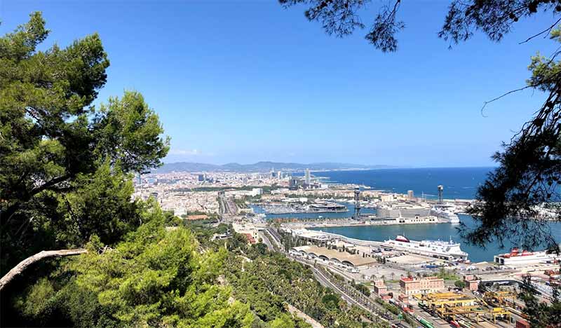 ballade port commercial barcelone