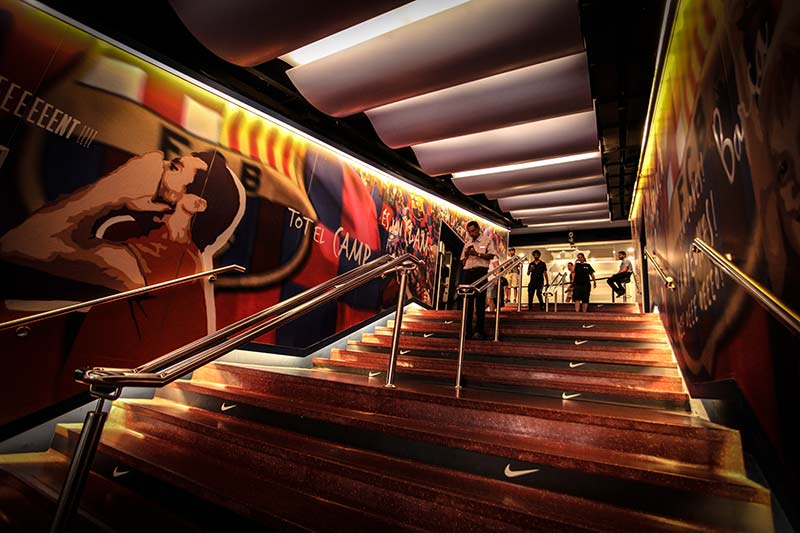 Couloir stade Camp Nou