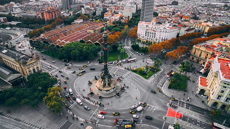 carte itineraire Colonne Christophe Colomb
