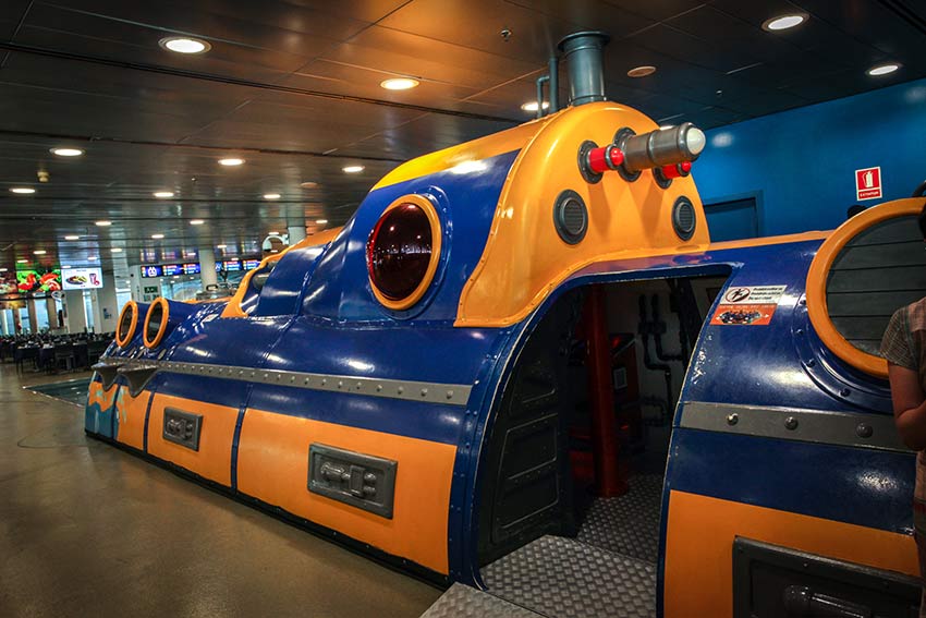 sous-marin pour enfant barcelone