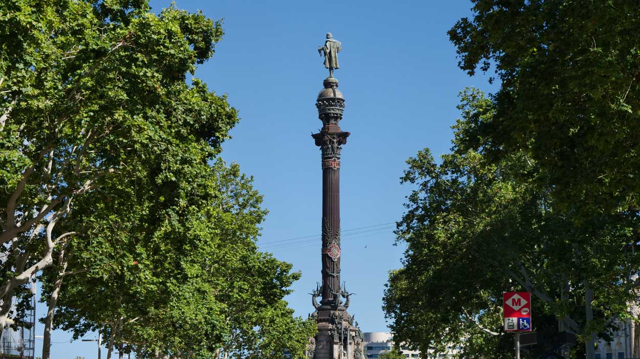 colonne christophe colomb barcelone