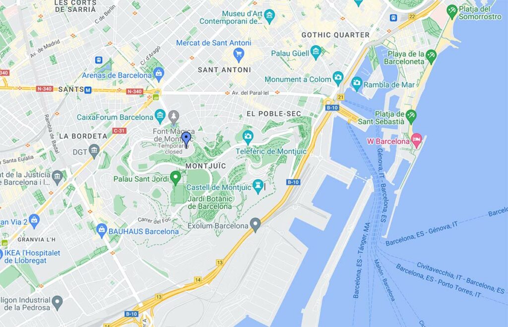 plan musee mnac barcelone