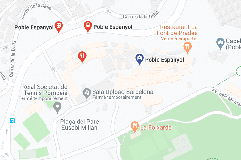 plan poble espanyol barcelone