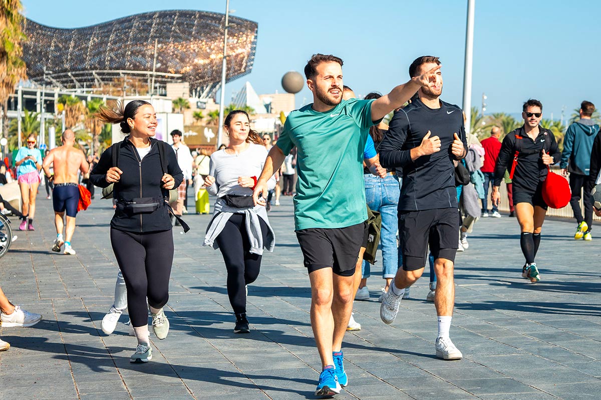 running a barcelone