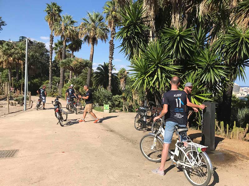 velo barcelone evjf jardin cactus